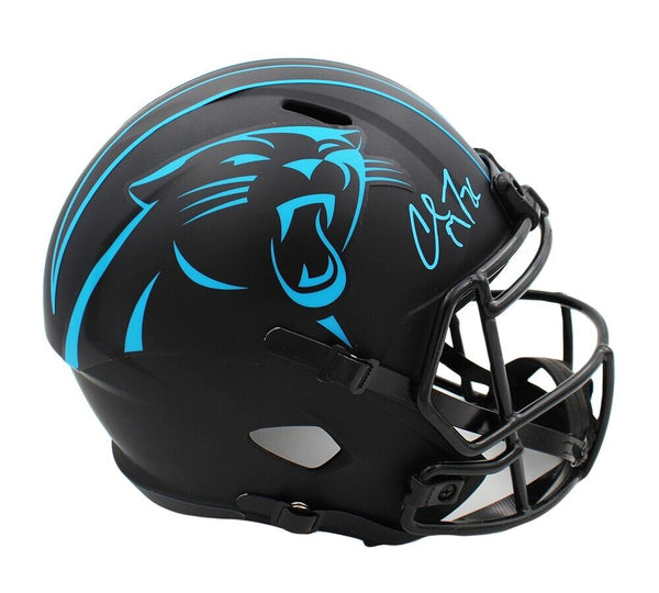 Christian McCaffrey Signed Carolina Panthers Speed Full Size Eclipse NFL Helmet