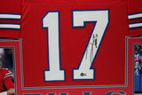 JOSH ALLEN (Bills red SKYLINE) Signed Autographed Framed Jersey Beckett