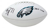 Jason Peters Signed Philadelphia Eagles Logo Football Ins"SBLII Champs"(Beckett)