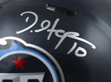 DeAndre Hopkins Autographed Titans F/S Speed Authentic Helmet - Beckett W Holo