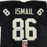 Autographed/Signed Raghib Ismail Rocket Oakland Black Football Jersey JSA COA