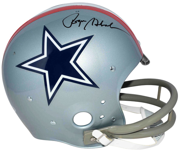 ROGER STAUBACH SIGNED DALLAS COWBOYS FULL SIZE 1976 THROWBACK TK HELMET BECKETT