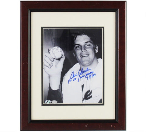 Tom Seaver Signed New York Mets Framed 8x10 MLB Photo with "1st 20 Win Season"