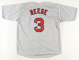 Pokey Reese Signed Red Sox Jersey "Curse Reversed & 2004 WS Champs" Beckett