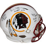 Joe Theismann Mark Rypien Doug Williams FLT White Pro Helmet BAS 42244