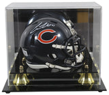 Bears Cole Kmet Authentic Signed Speed Mini Helmet W/ Case BAS Witnessed