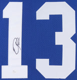 Odell Beckham Jr. Signed New York Giants 35x43 Custom Framed Jersey (JSA COA)