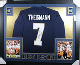 JOE THEISMANN (Notre Dame Irish SKYLINE) Signed Autographed Framed Jersey JSA