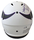 Vikings (3) Moss, Carter & Peterson Signed Lunar F/S Speed Proline Helmet BAS