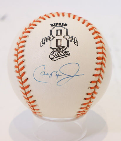 Cal Ripken Jr. Autographed AL Baseball w/ Ripken 8 (2130-2131) Logo JSA COA