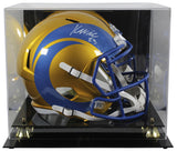 Rams Kyren Williams Signed Flash Full Size Speed Rep Helmet w/ Case BAS