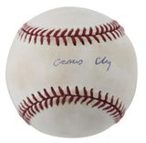 Muhammad Ali Cassius Clay Signed 1994 World Series Logo Baseball JSA #B78006