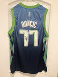 Luka Doncic Autographed City Blue Dallas Mavericks Jersey JSA