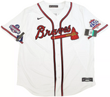 BRAVES FREDDIE FREEMAN AUTOGRAPHED NIKE JERSEY WORLD SERIES XL BECKETT