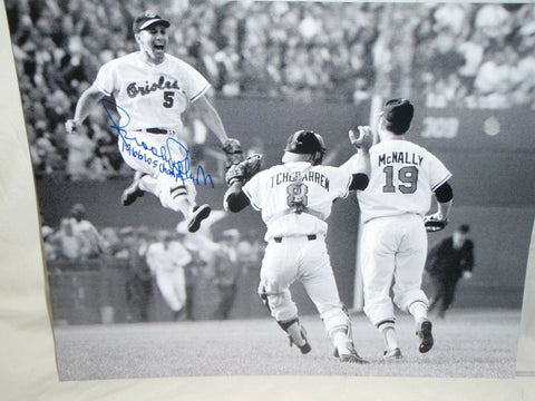 BALTIMORE ORIOLES BROOKS ROBINSON AUTOGRAPHED 16X20 -1966 W/S CHAMPS JSA