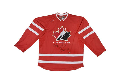 Brayden Schenn & Sean Couturier Dual Autographed Team Canada Replica Jersey