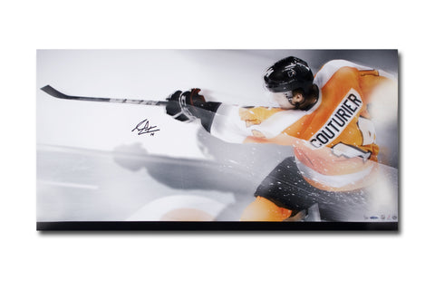 Sean Couturier Autographed Philadelphia Flyers  36" x 18"