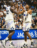 Shaquille O'Neal Penny Hardaway Signed 16x20 Orlando Magic Photo BAS