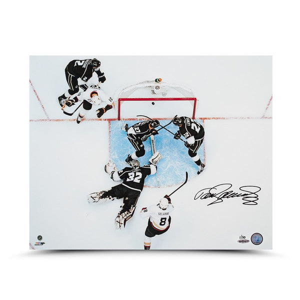 Teemu Selanne Autographed Aerial View Photo