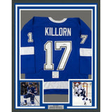 FRAMED Autographed/Signed ALEX KILLORN 33x42 Tampa Bay Blue Jersey PSA/DNA COA