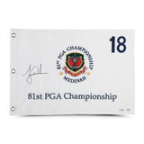 Tiger Woods Autographed 1999 PGA Championship Pin Flag