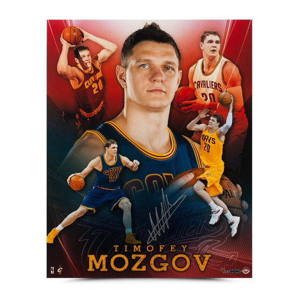 Timofey Mozgov Autographed Cavs Collage Photo