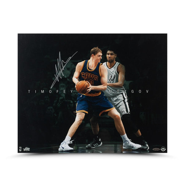 Timofey Mozgov Autographed Post Up Photo