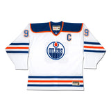 WAYNE GRETZKY AUTOGRAPHED EDMONTON OILERS “HEROES OF HOCKEY” WHITE CCM JERSEY