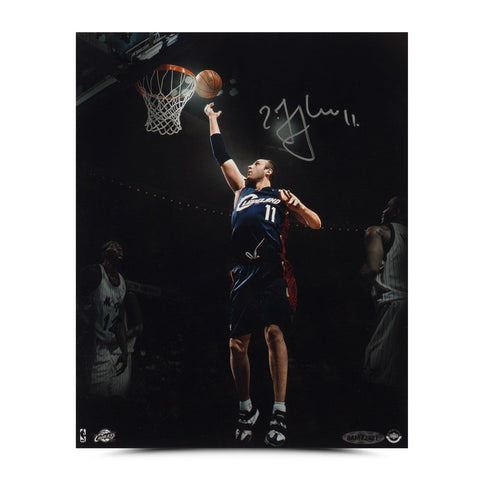 Zydrunas Ilgauskas Autographed Layup Photo