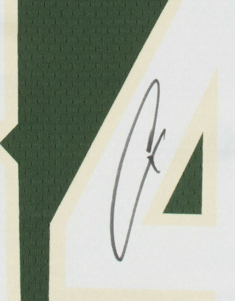 Giannis Antetokounmpo Milwaukee Bucks Autographed Jordan Black Authentic  Swingman Jersey