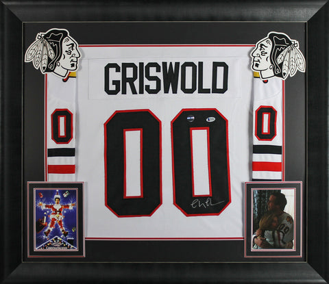 Chevy Chase Christmas Vacation Authentic Signed & Framed Griswold Jersey BAS