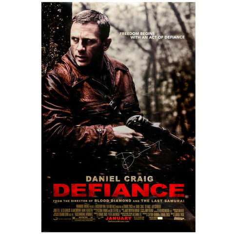 Daniel Craig Autographed 2008 Defiance Original 27x40 Double-Sided Movie Poster