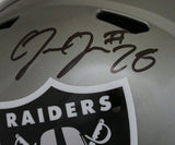 Josh Jacobs Autographed Las Vegas Raiders F/S Flash Speed Helmet BAS 34451
