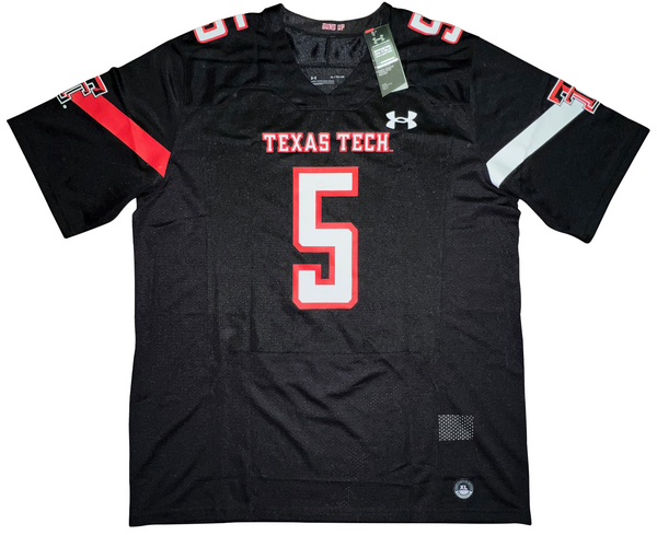 College Authentics Patrick Mahomes II Signed Texas Tech Red Raiders #5 Under Armour Jersey Beckett