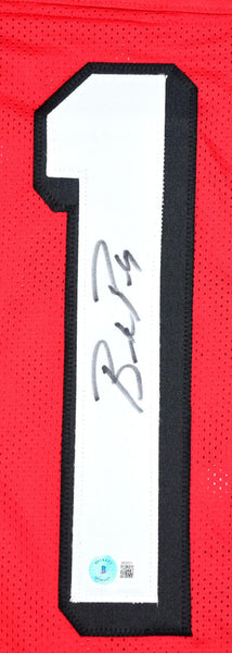 Brock Purdy Autographed Red Shadow Pro Style Jersey- Beckett W Hologra –  Super Sports Center