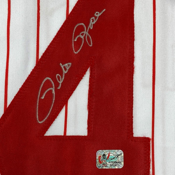 Framed Autographed/Signed Pete Rose 33x42 Cincinnati Grey Baseball Jersey  JSA COA at 's Sports Collectibles Store