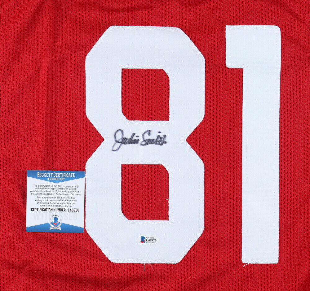 Jackie Smith Signed St Louis Cardinals Jersey Inscribed HOF '94