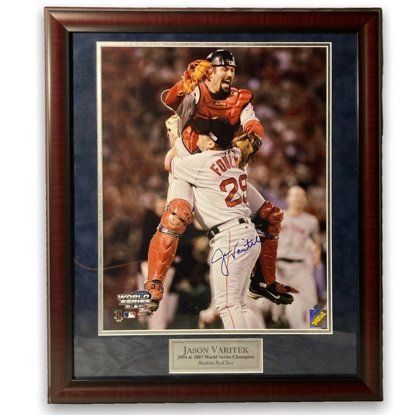 JASON VARITEK (Red Sox) Signed Official 2004 WORLD SERIES Baseball Beckett