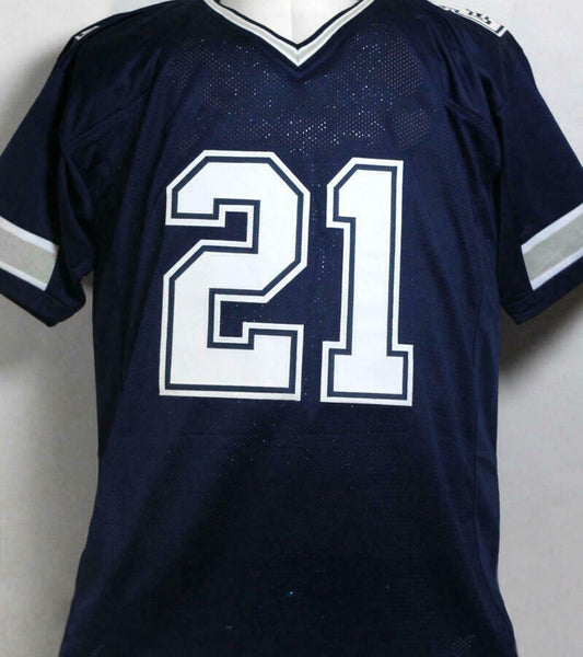 Deion Sanders Autographed/Signed College Style White XL Jersey Beckett