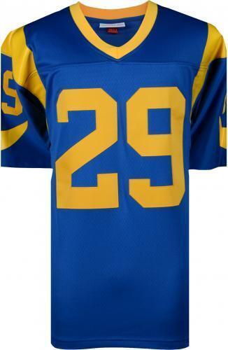 Eric Dickerson Los Angeles Rams Fanatics Authentic Autographed Mitchell &  Ness Replica Jersey with HOF 99