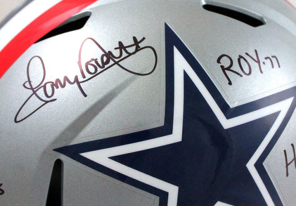 Tony Dorsett Autographed Dallas Cowboys 1976 Speed Mini Helmet