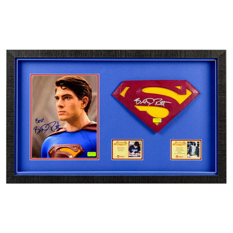 Brandon Routh Autographed Superman Returns 8x10 Photo Emblem Framed Display