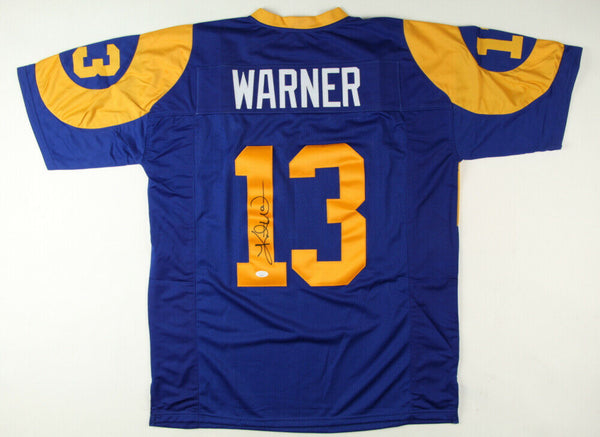 Kurt Warner Autographed and Framed St. Louis Rams Jersey
