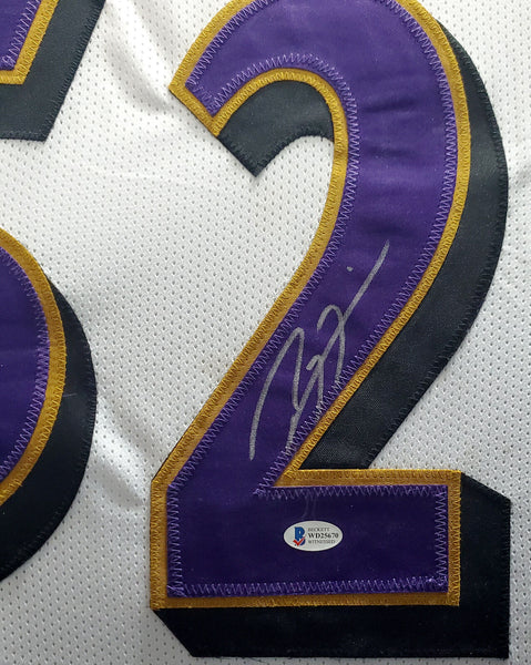 Ray Lewis Autographed and Framed Baltimore Ravens Jersey