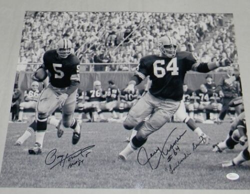 PAUL HORNUNG & JERRY KRAMER SIGNED GREEN BAY PACKERS LOMBARDI SWEEP 16 –  Super Sports Center