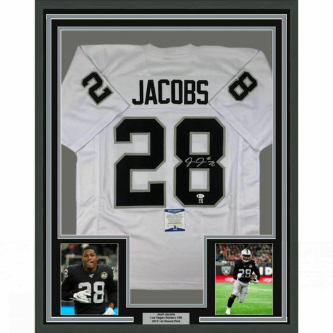 Josh Jacobs Autographed Signed Las Vegas Raiders Color Rush Custom Jersey  Beckett Witnessed