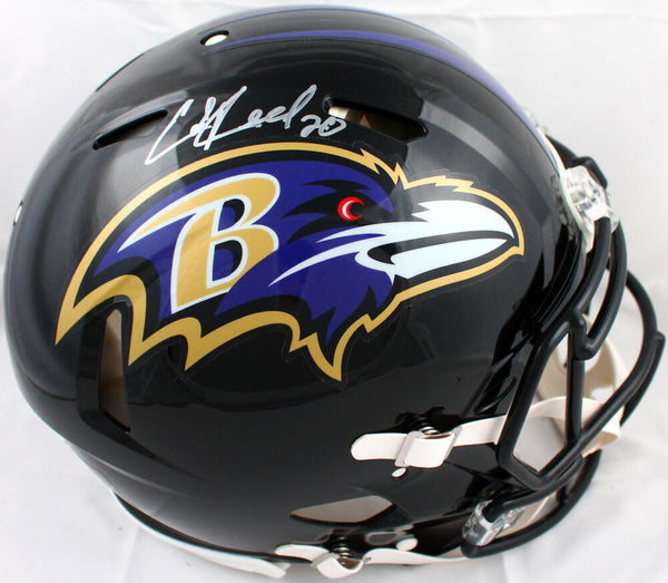 Ed Reed Autographed Baltimore Ravens F/S Speed Authentic Helmet-Becket –  Super Sports Center