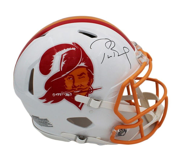 Tom Brady Signed Tampa Bay Buccaneers Speed Authentic 1976-94 NFL Helmet