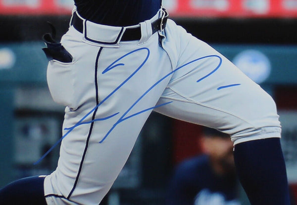 Ronald Acuna Jr Signed Atlanta Braves Unframed 16×20 MLB Photo – Blue  Jersey Grand Slam