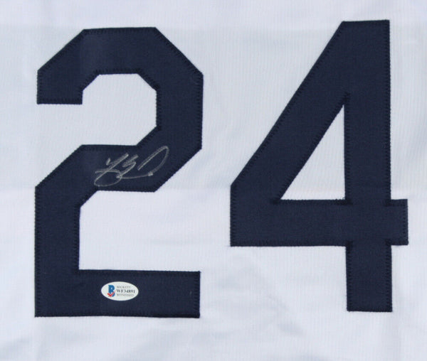 Yasmani Grandal Autographed XL Jersey Beckett Witnessed COA Dodgers White  Sox